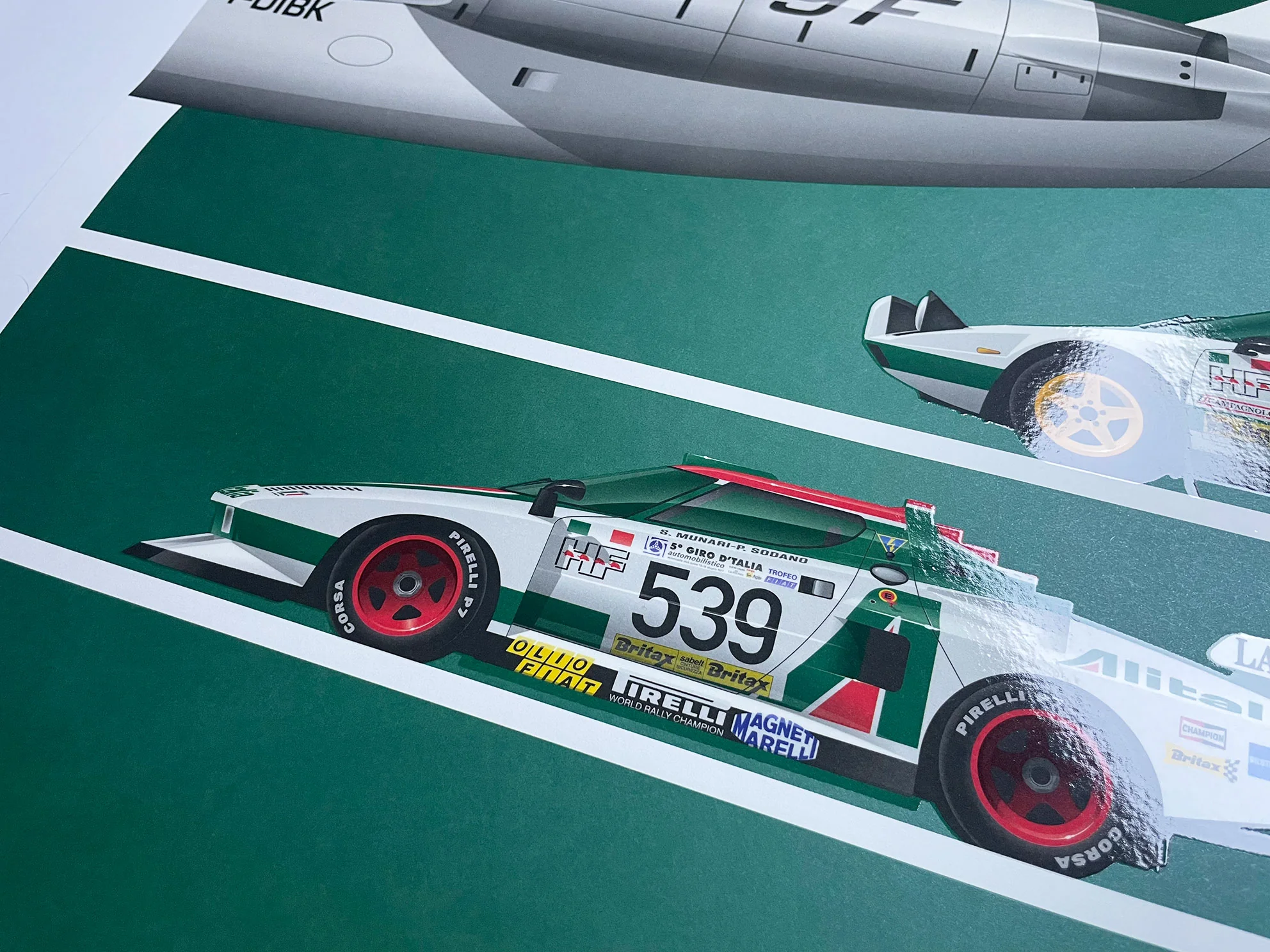 Grazie Alitalia Poster – Tribute Print | Rally Car Wall Art - Image 3